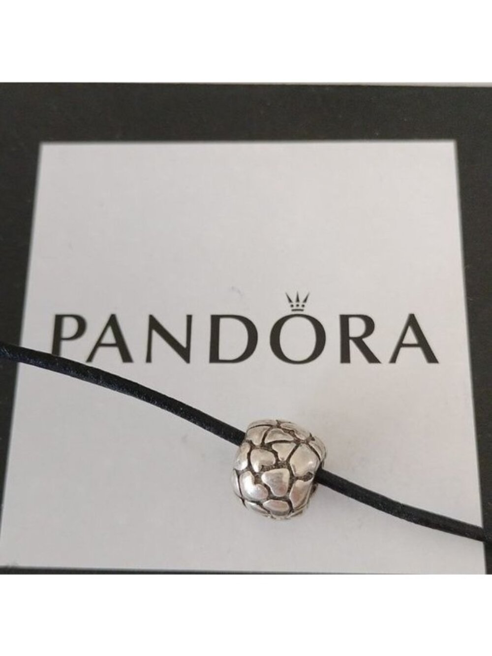 Pandora Lotsa Love Hearts Sterling Silver Charm Bead 790174 Valentine